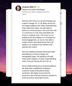 Brand Strategy Testimonial GM